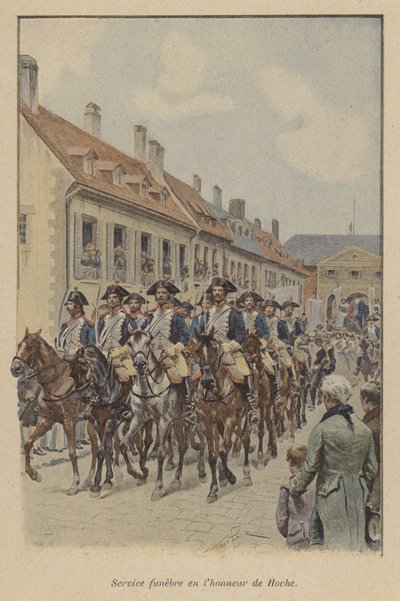 Trauerzug des französischen Generals Lazare Hoche, 1797 von after Paris